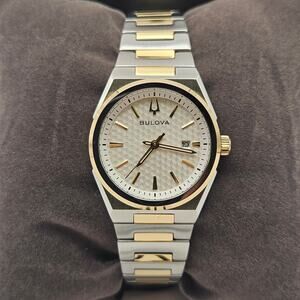 BULOVA WOMEN'S WATCH 2 TONE STAINLESS STEEL QUARTZ CLASSIC 98L323 MSRP $395